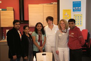 Gäste aus Indien im Rahmen eines internationalen Austauschprogramms der AG Fuß